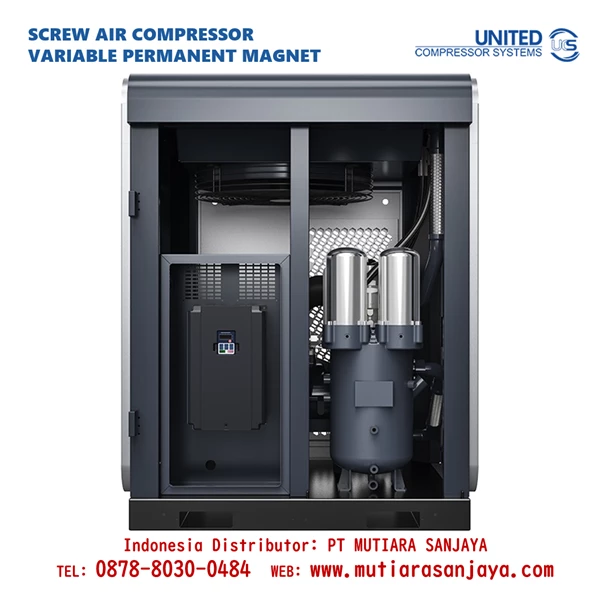 Screw Air Compressor UCS UNITED 22 KW 37 KW (30HP 50HP) - VPM Permanent Magnet