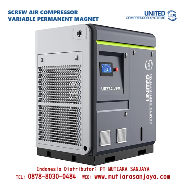 Kompresor Angin Sekrup UCS UNITED 45 KW 55 KW (60HP 75HP) - VPM Permanent Magnet