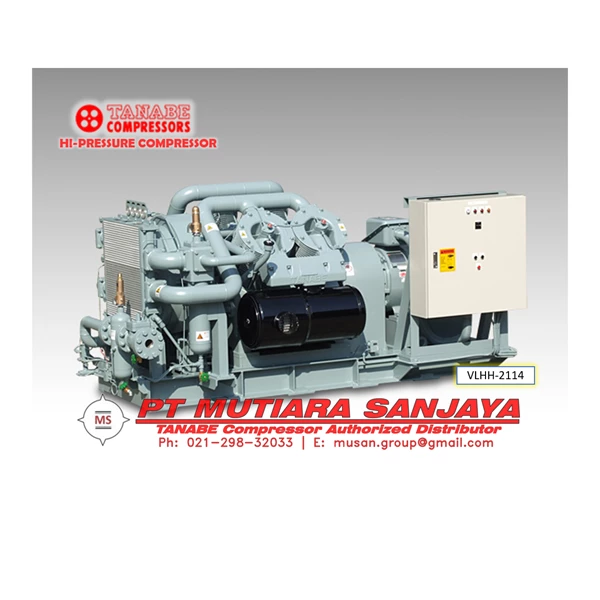 TANABE Air Compressor High Pressure (Air Cooled) up to 40 Bar. Model: VLHH series
