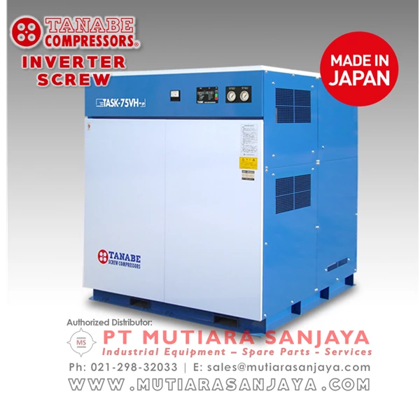 Inverter Screw Air Compressor - TANABE TASK. Made in Japan