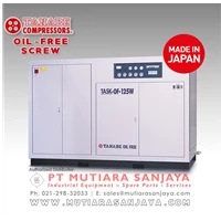 OIL FREE Screw Air Compressor 37 ~ 110 kW. Model: TANABE TASK. Made in Japan