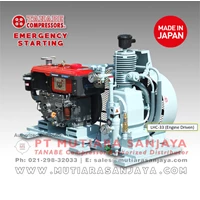 Emergency Starting Compressor Marine (Engine Driven). TANABE LHC-33. Made in Japan.
